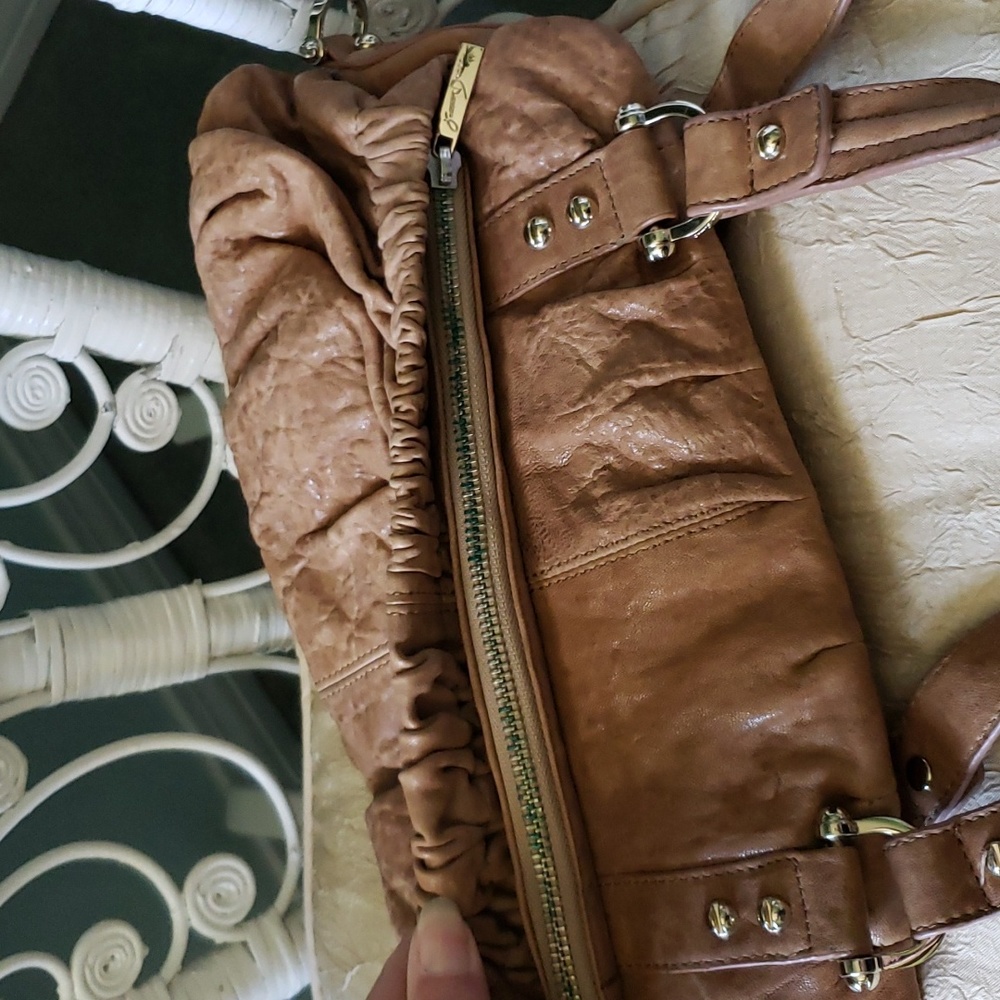 ๐ JUNIOR DRAKE TAN LEATHER PURSE - Picture 8 of 13